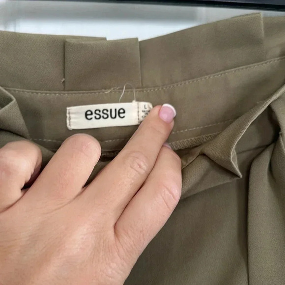 Essue Green Tie Pant Size Large - Picture 3 of 3